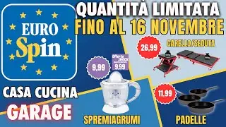 Eurospin Volantino fino al 16 Novembre #anteprima ⚡️ CASA CUCINA GARAGE 🟩⬜️🟥 Offerte e Promo