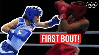 Mary Kom's first Olympic bout! 🥊