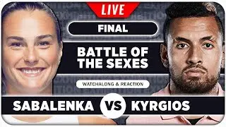 SABALENKA vs KYRGIOS • Battle of the Sexes 2025 • LIVE Tennis Watchalong