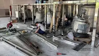 On-Site Stainless Steel Operating Platform Fabrication | SPIK Machinery