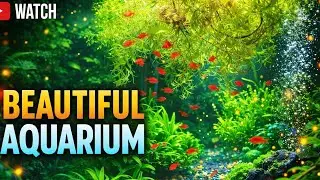 Beautiful Planted Aquarium with Red Fish | Relaxing Nature View #aquariumfish #fish #tropicalfish