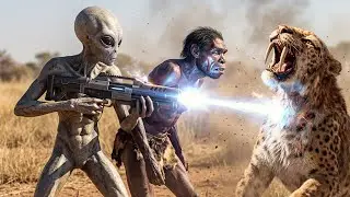 What Happens When Prehistoric Hominids Use Alien Laser Weapons for the First Time