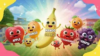 Happy Fruits School Song | Nursery Rhymes Kids Poem | Kids Learning Video