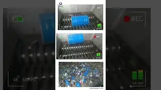 four shaft shredder, quad-shaft shredding machine for metal barrel and plastic barrel shredding