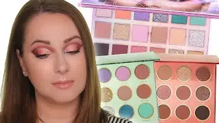 Sheglam Breeze & Beach Sunset vs Huda Beauty Mercury Retrograde Palette Comparison