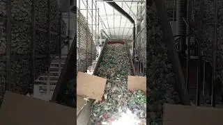 The baling package process of waste pet bottles #recycling #machine