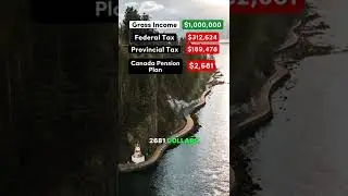 $1 Million Salary After Taxes in British Columbia, Canada #britishcolumbia #canada #salary