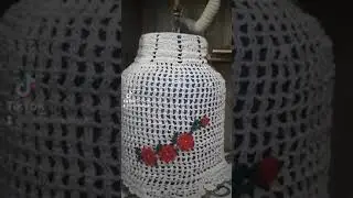 capa em croch&ecirc; pra botij&atilde;o