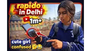 😳 Cute Girl Confused on Rapido Ride 😂 | Full Reaction 🔥