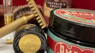 Wetshaving: Moon Soaps Amaretto and Karve Christopher Bradley OC-E Plate with Tom Ford Lost Cherry
