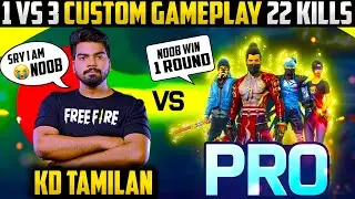 Pro Called Me Noob😡 1 vs 3 Custom Challenge💥| Revenge Free Fire Best One Tap Player