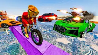 RUN OR I'LL RUN YOU OVER ON MY BIKE! MY MOST SPECTACULAR PLAY!! - GTA 5 ONLINE