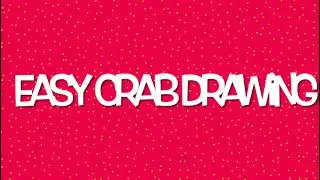 Easy Crab drawing &bull;#shorts  #girlscreativity  #crabdrawing #drawing | Girls Creativity