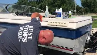 Using DiamondFinish Clear To Revitalize Oxidized Fiberglass on a Boat - Part 1 of 2