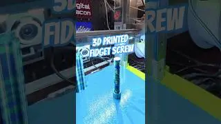3D Printed Fidget Screw in Silk PLA #3dprinting #fidgettoys