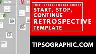 Start Stop Continue Retrospective Template for Excel and Google Sheets ► Free Online Whiteboard