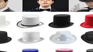 Magician Top Hat Fedora hat Bowler Top Hat hat Pork Pie Hat Fedora hat Top Hat Hat