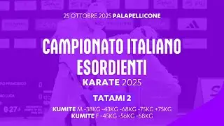 🥋 Karate 👉 Campionato Italiano Esordienti #kumite 2025 ➡️ Tatami2 🟢 Day1 pomeriggio