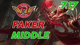 SKT T1 Faker Vladimir Mid Patch 7.17 Pro Replay