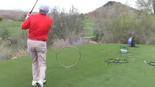 Hitting Golf Balls through Hoops -John Dahl Golf