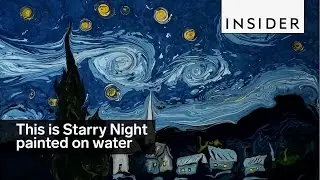 Artist Painted 'Starry Night' On Water