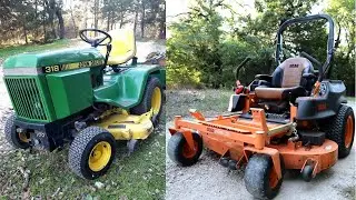 Zero Turn vs Riding Mower (Mowing Tall Grass with Scag Patriot)