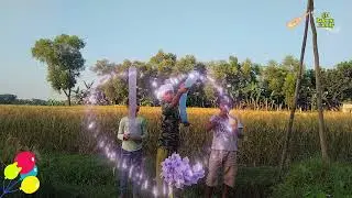 outdoor fun with Rocket Balloon and learn colors for kids by-184