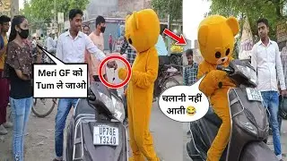 🔥🤣Teddy Bear Dance With Cute Girl's | Ab kya Hoga🤣| Prank On Cute Girl |