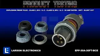 Explosion Proof Plug - Class I, Div. 1 & 2 - Class II, Div. 1 & 2 - 30 Amp Rated - 30FT - Blunt Cut