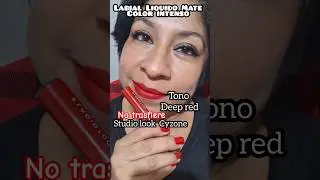 Labial Liquido Mate color intenso tono Deep red #studiolook #cyzone