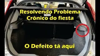 Resolvendo defeito cr&ocirc;nico porta mala do fiesta e eliminando ruidos.