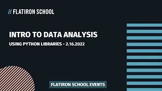 Intro to Data Analysis: Using Python Libraries