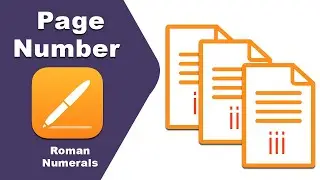 how to make page numbers roman numerals in Apple pages Online