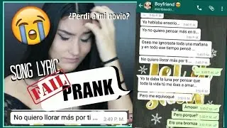 BROMA A MI NOVIO CON LETRA DE CANCIONES!! FAIL!! (RESUBIDO)  -   Manuela Giraldo