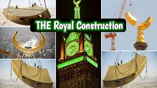 Makkah royal clock tower construction||World biggest clock at Makkah royal clock tower 🌎✨