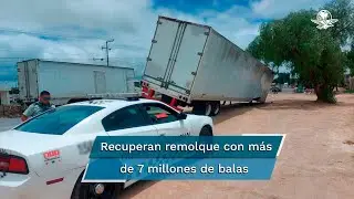 Localizan caja de balas robadas en San Luis de La Paz, Guanajuato