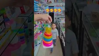 Baby Ko Diya Ring Stacking Toy &ndash; Dekhiye Khushi Se Khelta Hua! 😍🧸 #shorts