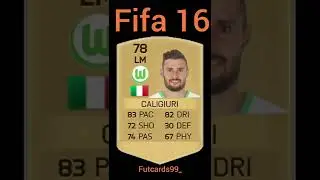 Daniel Caligiuri all fifacards from fifa11 to fifa22😍 Which the best card? #fut22 #fifa22 #fifacards