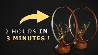 LED Beside Lamp  - Modeling, Texturing Timelapse  (Blender / Substance Painter )