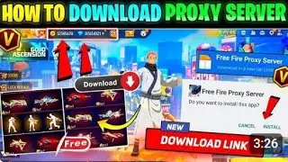  HOW TO DOWNLOAD PROXY SERVER IN FREE FIRE 💯😱🔥 | free fire proxy server |