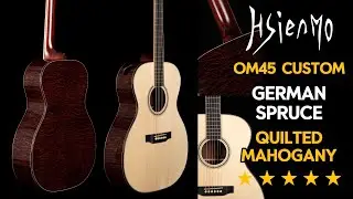 [Official Demo] Hsienmo OM Custom German Spruce top + Quilted Mahogany b&s