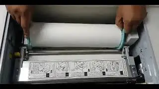 how to properly install master roll on BLUE BPS350 duplicating machine
