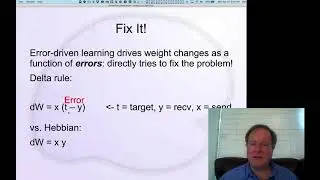 CCN Course 2020, Learning 6: Error-driven Learning