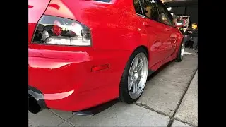 Evo 8 Side Skirt Extensions installation and Rear bumper Splitters