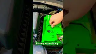 Car battery water level check and refill