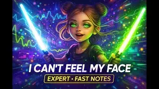 Beat Saber The Weeknd I cant feel my face. Epert, fast notes, dissapearing arrows. Full Combo