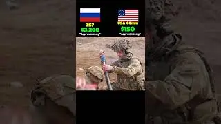 Cost Per Shot USA VS RUSSIA ! #military #militaryeverything