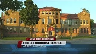 Fire breaks out at Buddhist temple
