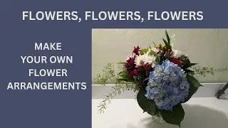 Flower Arrangement in a vase for a birthday or just to your own table for fun to bring joy & peace!