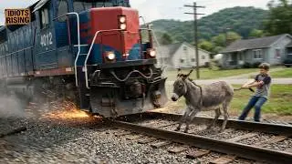 115 Terrifying Moments When Animals Collide With Trains & Car Caught on Camera !